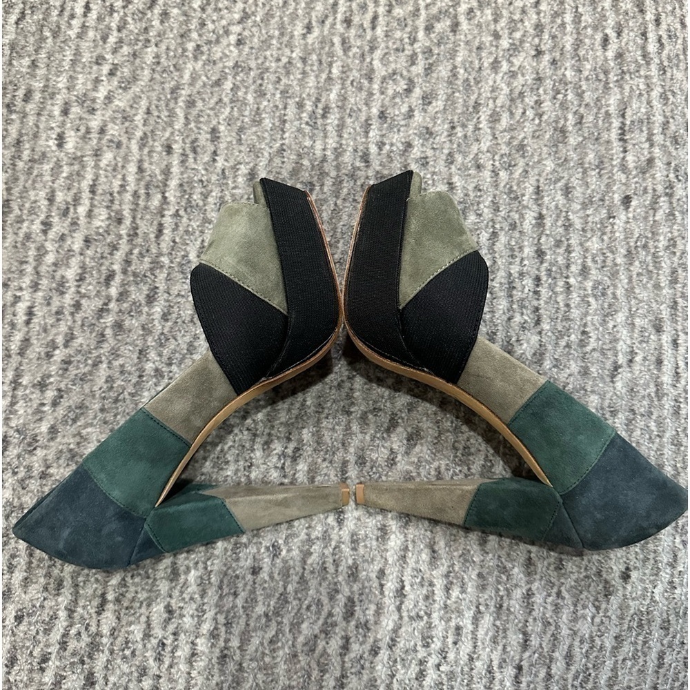 7 For All Mankind Open Toed Platform Heels, Size … - image 5